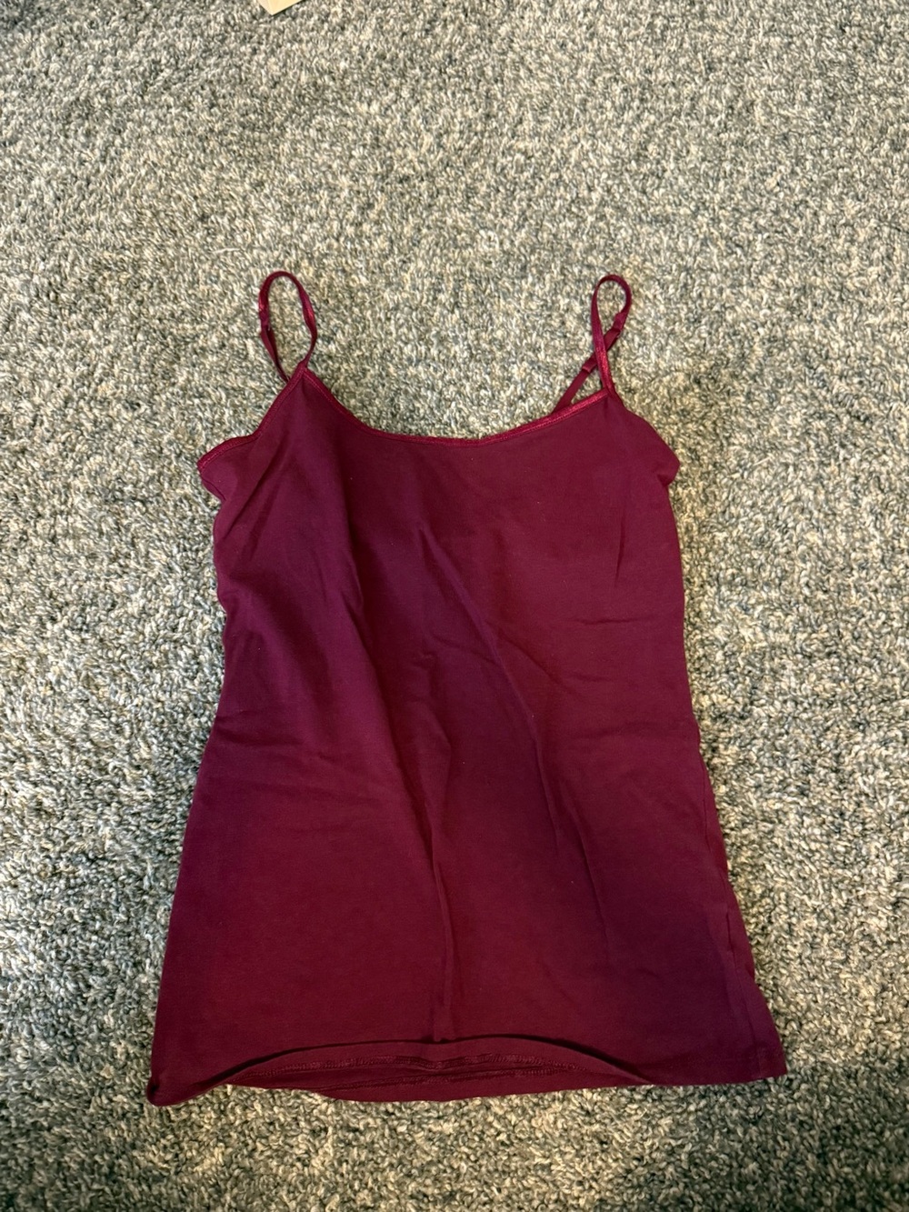 SO Wine Red Spaghetti-Strap Camisole